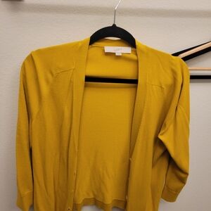 LOFT Women's Mustard Yellow Sweater